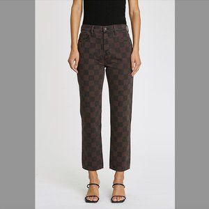 Pistola Charlie high rise arcadian check jean